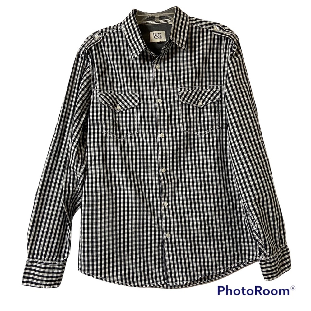 Paper Denim & Cloth Button Down Dress Shirt Size L